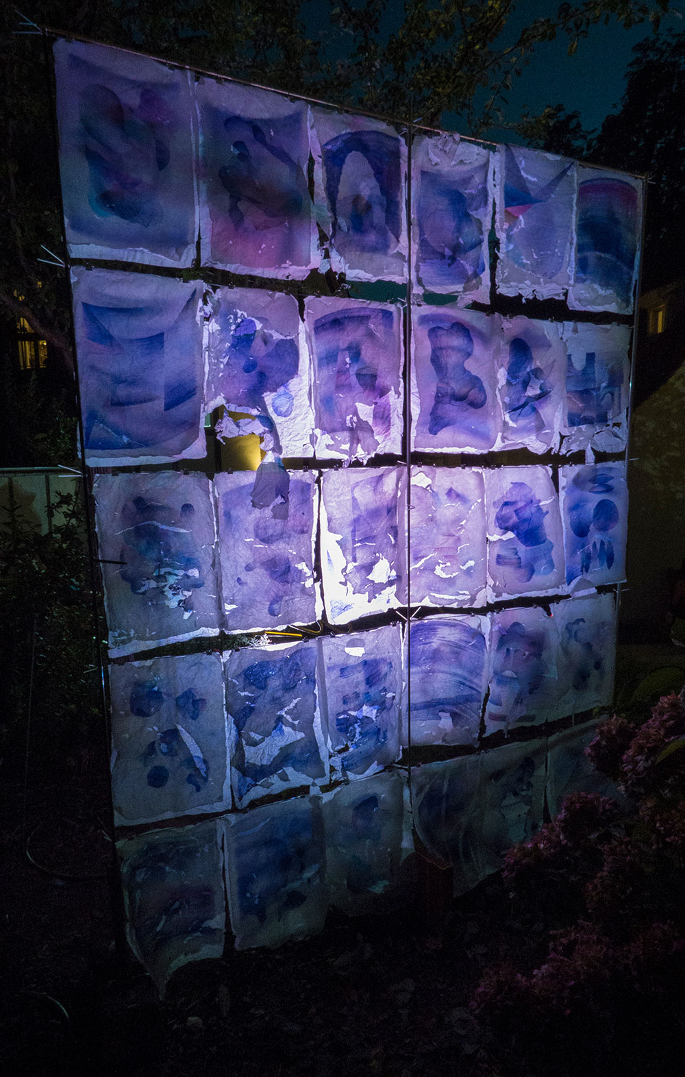 abstract ball-pointpen drawing: Nacht der Kunst Leipzig